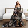 Coperte Morbide Campeggio The Vampire Diaries Damon salvatore Coperta da Divano Flanella Copriletto Per Soggiorno Divertente Copridivano Letto