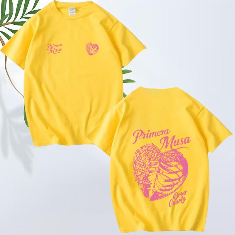 Omar Courtz Primera Musa Album Tour Merch T Shirt men women fashion Oversized 100% Cotton short sleeve Summer print Unisextops