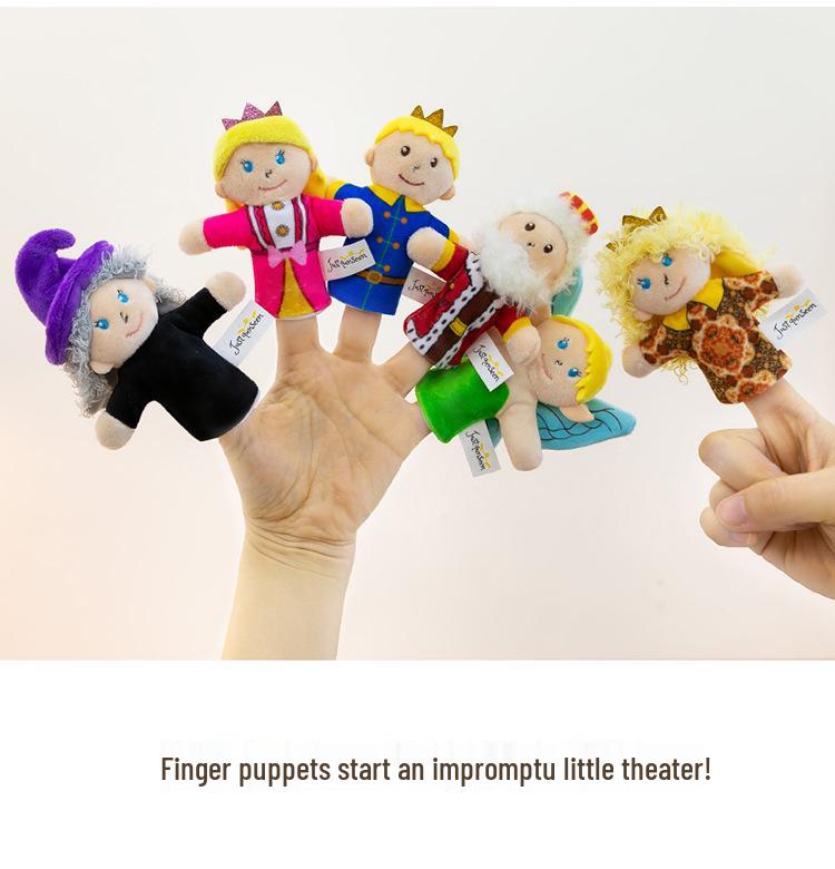 Family Finger Puppet Set for Parent-Child Play - Early Education & Kindergarten Teaching Aids