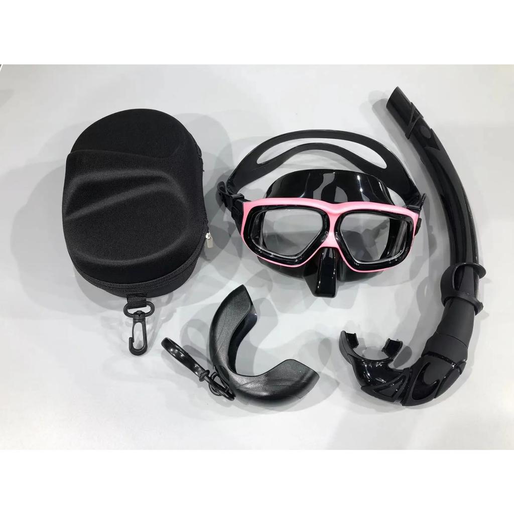 Professional Adult Silicone Waterproof Diving Mask, Diving Mirror, Anti Fog Floating Diving Set, Large Frame Deep Set