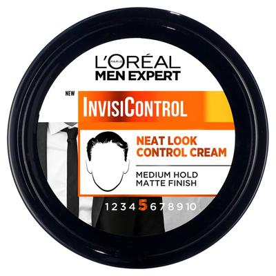L'OREAL PARIS Men Expert Invisi Control No. 5 Neat Look Clear Cream For Medium Hold Matte Finish 150 Ml