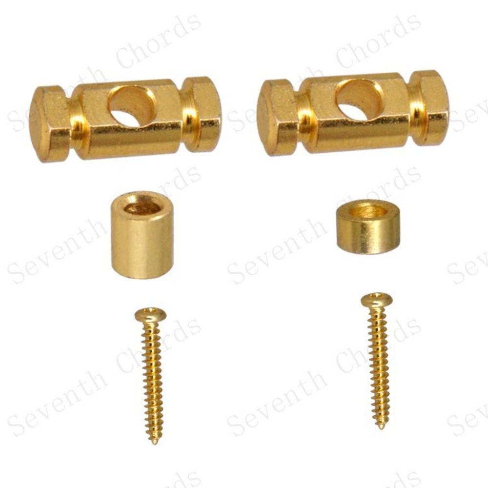 Iron Guitar String Retainer with Mounting Screws String Retainer Guitar Roller String Trees Retainer Gold/Silver/Black