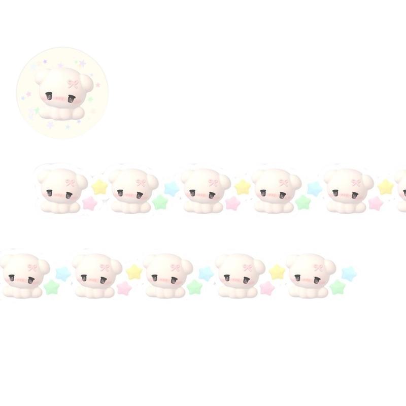 Animal Print Adhesive Tape Scrapbooking Decorative Tape for Craft 20mmx3m Aesthetic Masking Tape for Journal Wrapping