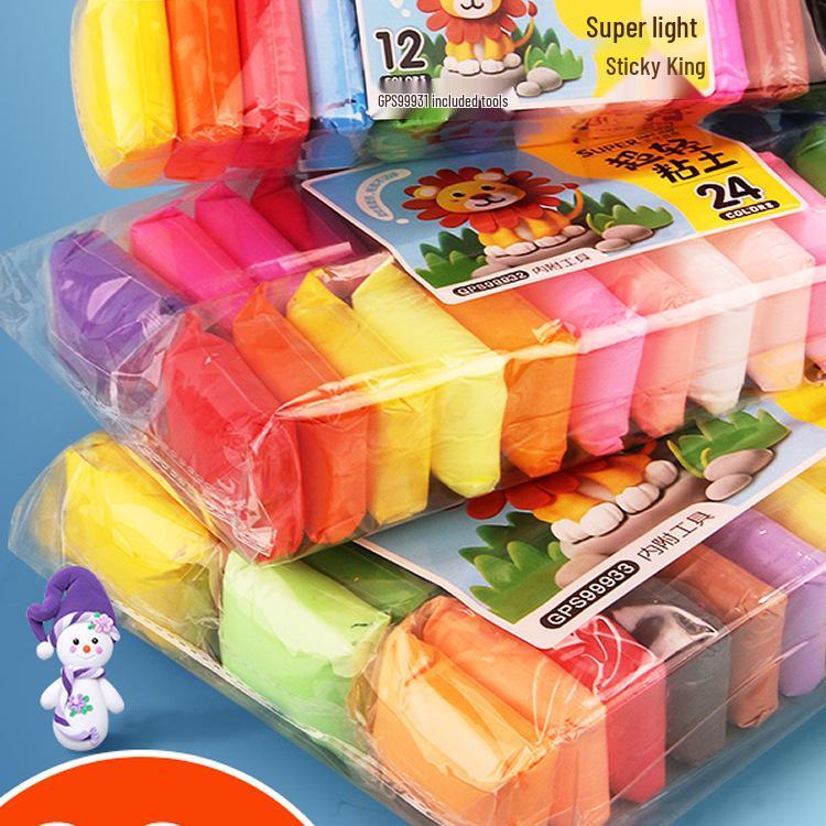 Odorless Colored Clay for Kids - Available In 12, 24, or 36 Colors, Perfect for DIY Play and Kindergarten Projects.