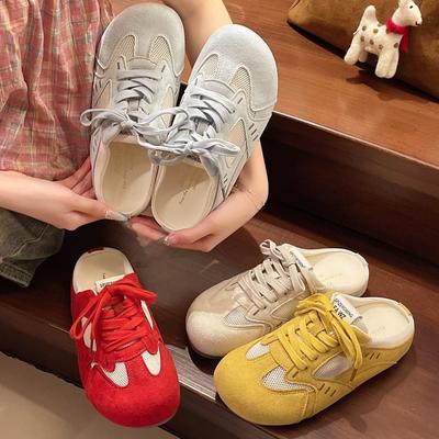 Casual New Head Retro Bag Thick Bottom Yellow Slippers Women's Summer Wear Sandals Super Soft and Versatile