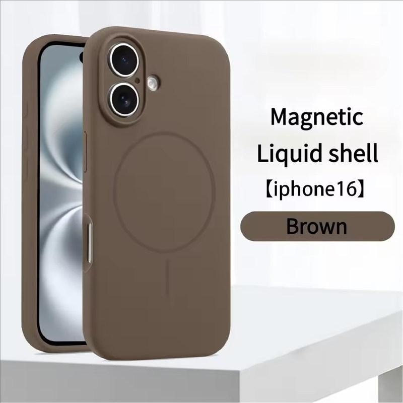 High Quality Liquid Silicone For Magsafe Case For iPhone 17 16 15 14 13 12 Pro Max Plus Magnetic Wireless Charger Fundas Protector Cover