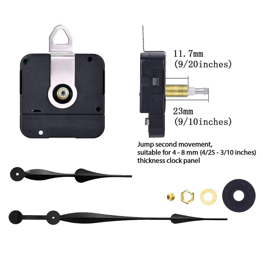 23mm High Quartz Clock Movement Mechanism With 12 Inch Long Spade Hands For Diy Clock Repair Parts-hao