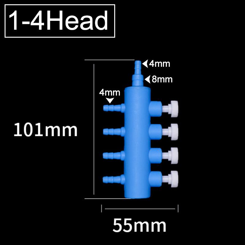2Pcs/Lot Aquarium Oxygen Pump Diverter Air Distribution Control Valve Air Pump Oxygenation Distributor Gas Drainage Connector