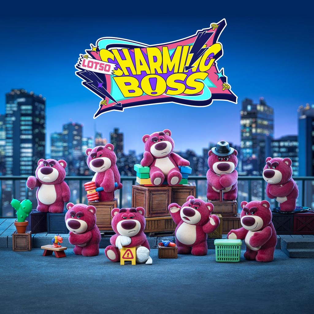 52TOYS X TOY STORY LOTSO The Charming Boss Series Blind Box Collectible Figure, 9cm, Flocked, Popular Character, Pre-painted, Gachapon Figure,