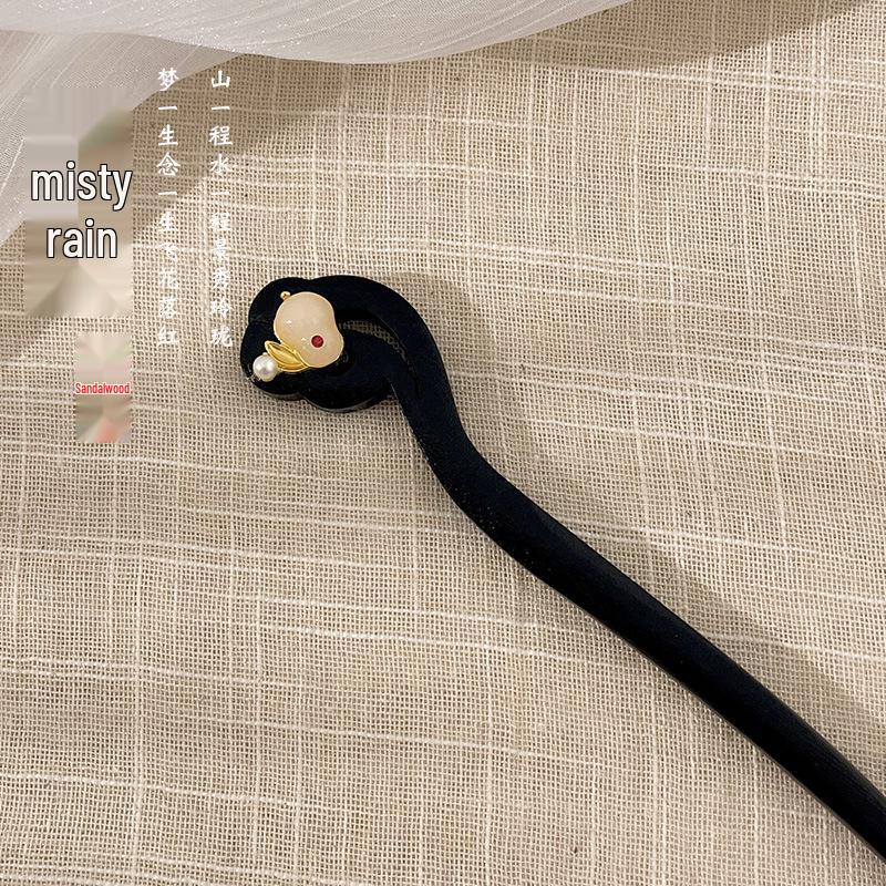 Ancient Chinese-Style Hanfu Hair Accessories: Elegant Updo Hairpins with Tassels for Women