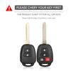 Silicone Remote Key Case Fob Shell Cover for Toyota Aqua Ractis Vitz RAV4 HiAce Land Cruiser Skin Holder 2 Button 2010-2019