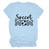 Soccer Mom European and American Crew Neck Women's Casual Loose Short-sleeved eBay Foreign Trade Spot Large Size Comfortable T-shirt