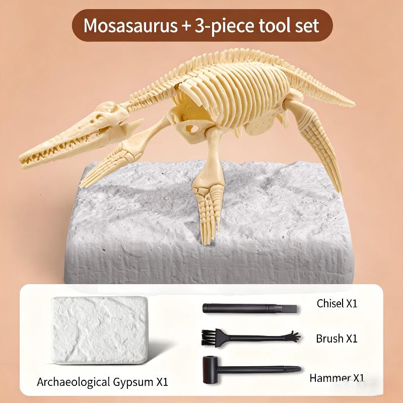 Dinosaur Fossil Dig Kit – Excavate & Assemble Dinosaur Skeletons| 3D Dino Bones Puzzles| Jurassic Paleontology Toy