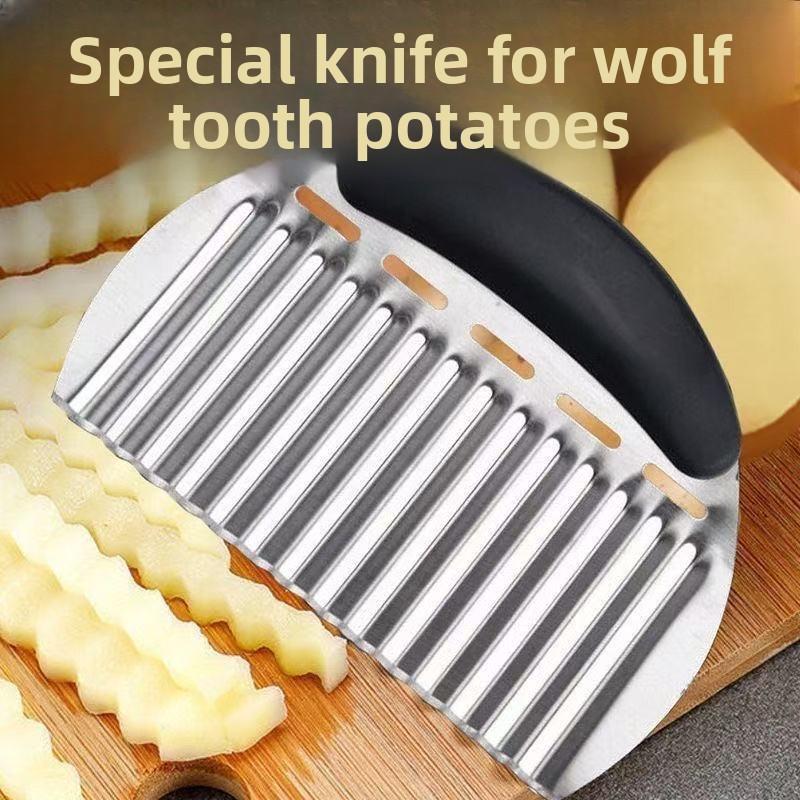 

Stainless Steel Cutting Knife for Making Hand-rolled Noodles, Flour Cutting Knife Flat Knife Cream Scraper, Pastry Scraper, Baking Cutting Soap Knife Half-wavy [plastic]