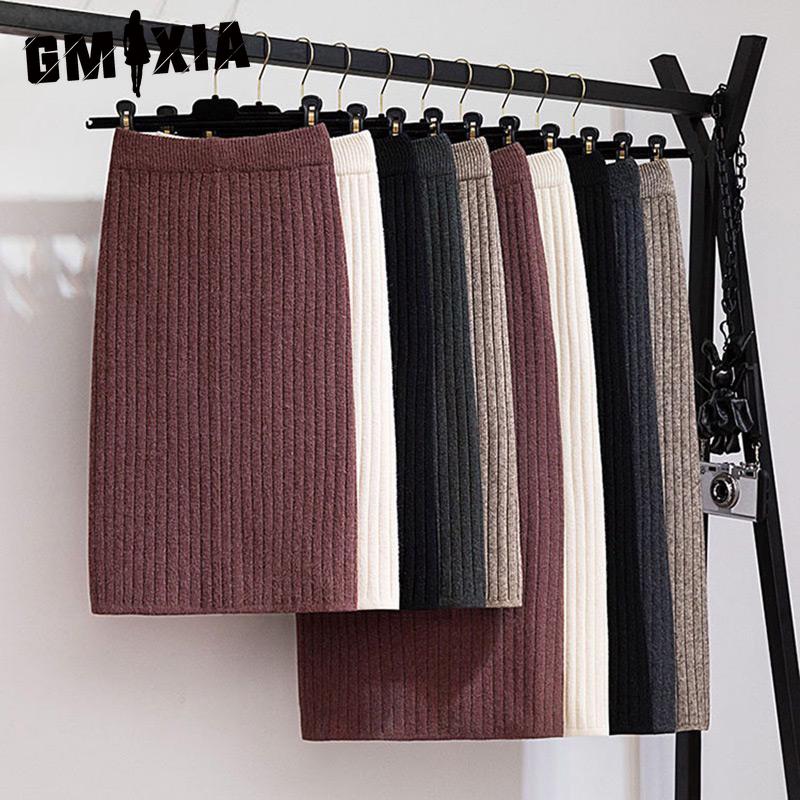 

GMXIA Women s Fashion Casual Summer Spring Skirt 53cm сірий