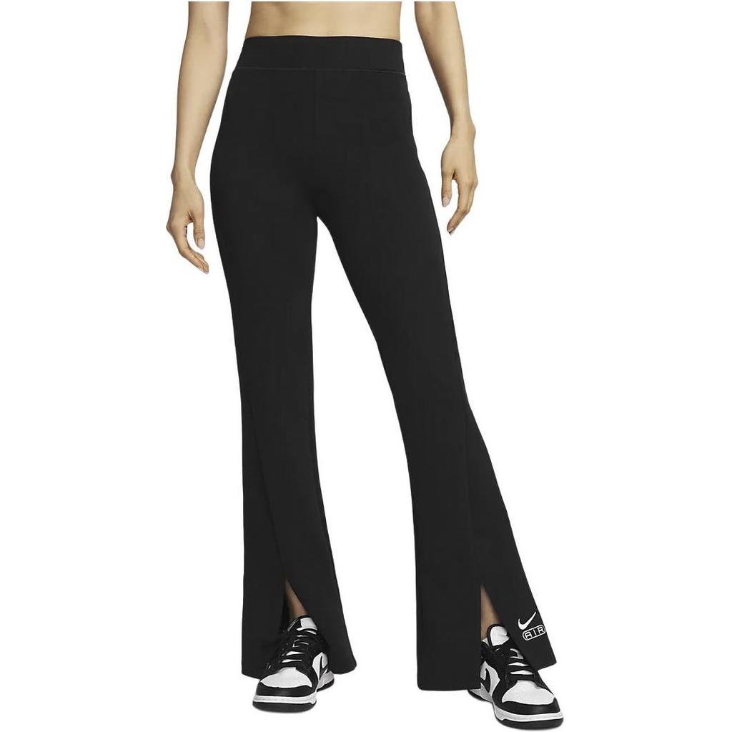 Nike Pantaloni Casual Slim Fit a Vita Alta con Spacco sull'Orlo da Donna Fondo Nero FN1892-010