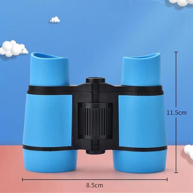 4X30 Kids Binocular Telescope Children Educational Learning Telescope Bird Watching Folding Handle Anti Slip Optics Telescope