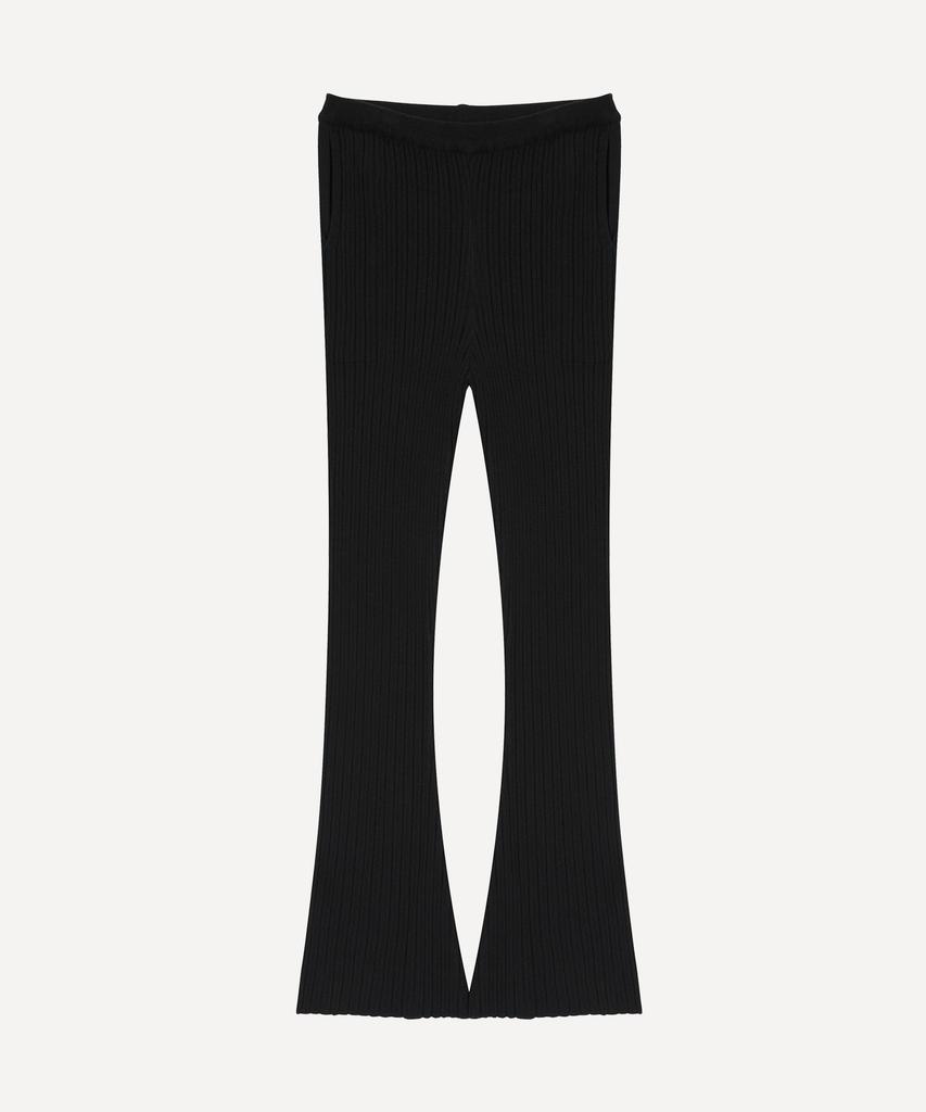 Daenkeudieo Layered Knit Wrap Set Pants - Black