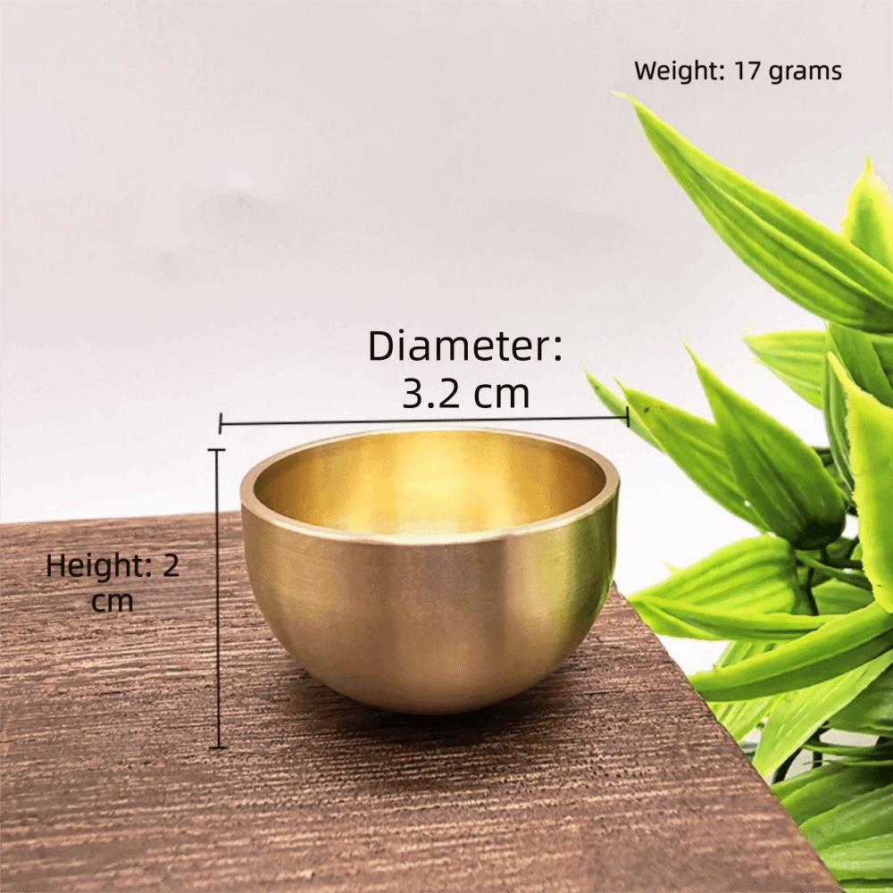 Sanskrit Meditation Sound Bowl Handmade Brass Brass Singing Bowl Mini Singing Bowl  Sound Healing