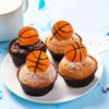 10Pcs Basketball Cake Toppers 3D Basketball Cake Pick Decorations for Sports Theme Babyshower Birthday  Party Supply Decorations
