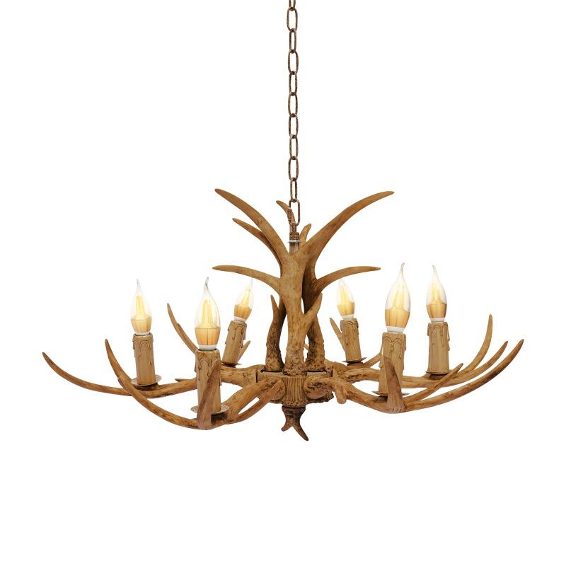 Vintage Pendant Light and Pore Deer Antler Restaurant Dining Room Pendant Light