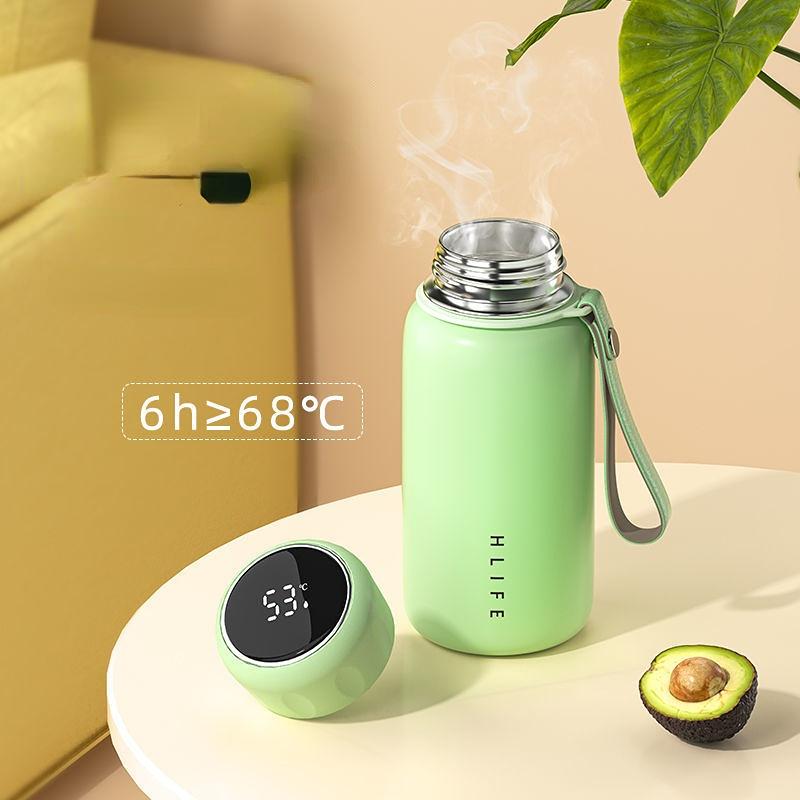 Portable Water Cup Thermos Cup 380ml Vacuum Flasks Portable Stainless Steel Thermos Cup Water Bottle Travel Tea Mug Office Thermos Cup