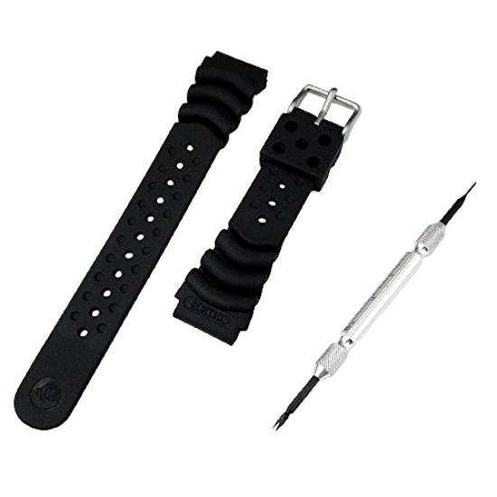 

[SEIKO Genuine Domestic Authorized Dealer] 20mm seiko Diver Urethane Band DB73BP Set with spring bar removal and simple instructions