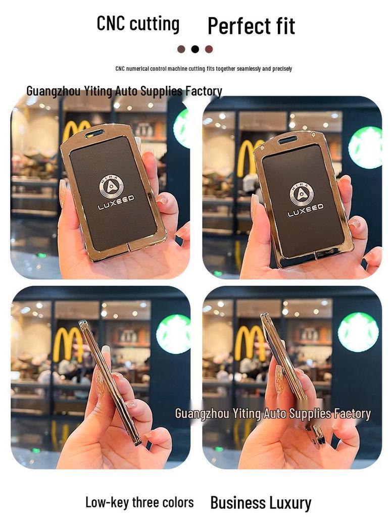 HONGQI S9 Metal NFC Card Key Holder Case for Long Range Ultra Key Protection