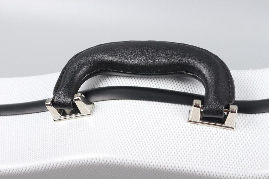 YoungMonic A Heavy-Duty, Ultra-Lightweight Carbon Fiber Violin Case for 44 Full-Size Violins, Weighs Approximately 2kg (White)