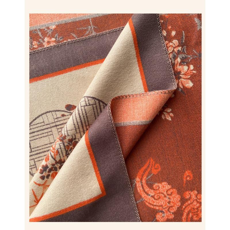 Versatile Elegant Vintage Chinese Style Warm Scarf For Women Winter
