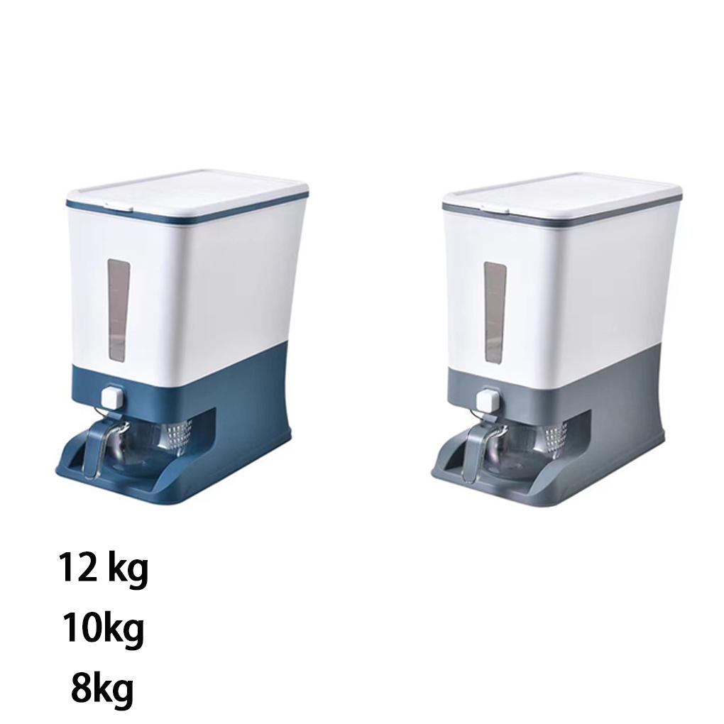 PP Transparent Storage Tank Rice Bucket For Large Families Insect And Moisture Resistant Rice Bucket