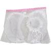 White Feather Angel Costume: Elastic Wings and Headband with Halo 48 Cm