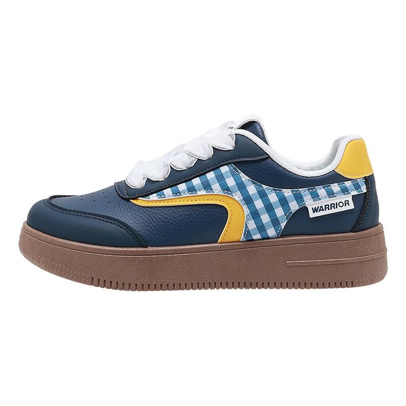 Дофаминовые туфли на толстой подошве женские осенние новые мягкие нишевые туфли для сестры клетчатый узор студенческие туфли 40