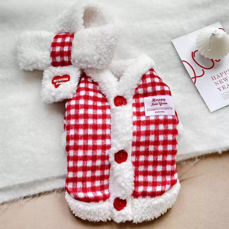 

Dog Clothes Winter Pet Apparel Cat Puppy Coat Jacket Yorkie Pomeranian Maltese Poodle Bichon Schnauzer Pug Dog Clothing Costume XS（old） красный