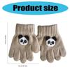 1 Pair Cartoon Kids Gloves Soft & Breathable Knitted Fabric for Boys Girls 3-6T Winter Outdoor Play Mittens Warm