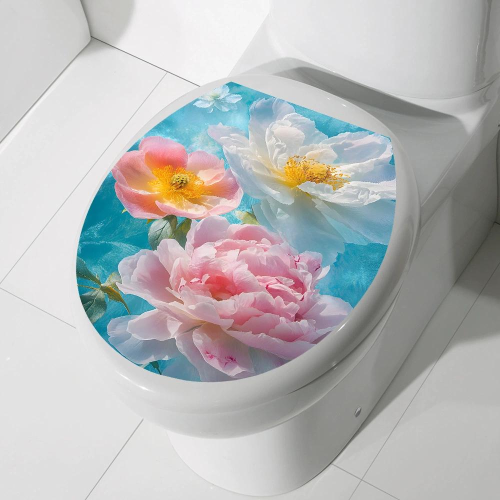1pc Dolphin Home Bedroom Bathroom Toilet Sticker Decoration Beautification Self-adhesive Wallpaper Home Accessories