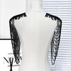 1Pc Long Tassel Chain Sequin Shoulder Ornaments Wedding Dress Performance Clothing Fashion Shoulder Boards Embroidery Patch