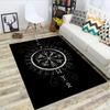 1Pc Viking Runes Print Rug - Home Decoration Carpet For Living Room Bedroom Flooring Computer Chair Area Rug