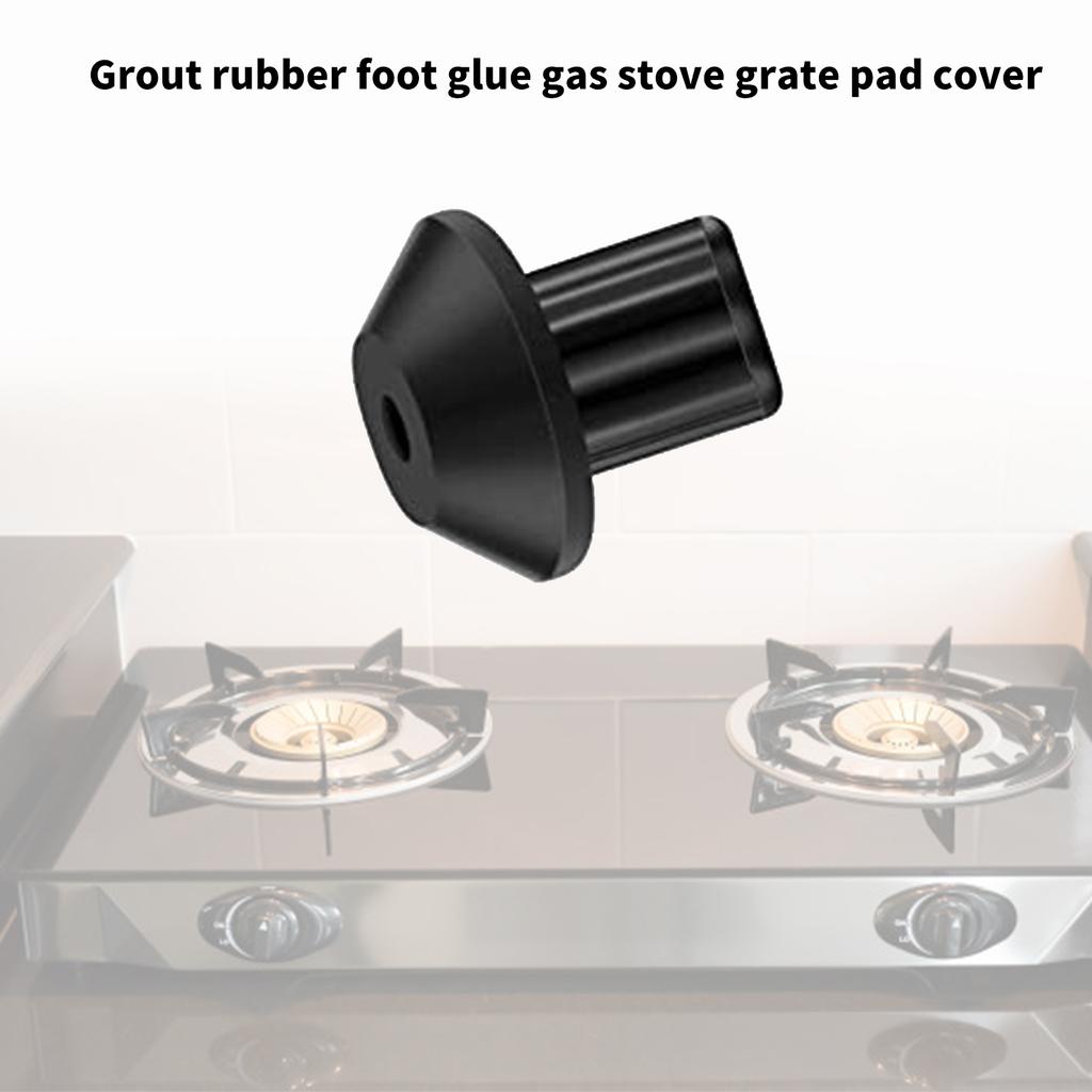 Balení 160 žáruvzdorných gumových nožiček Snadná instalace Náhradní nárazníky Gumová textura pro rošty plynového sporáku