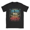 Unisexs TShirt The Unisex 1966 Aged Perfectly Life Begins At 57th Birthday T Shirts Summer Tee Shirt Aesthetic Print Cotton Tops