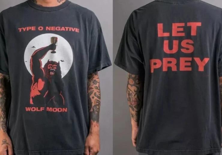 Type O Negative Wolf Moon graphic 2 side Shirt Unisex T-Shirt S