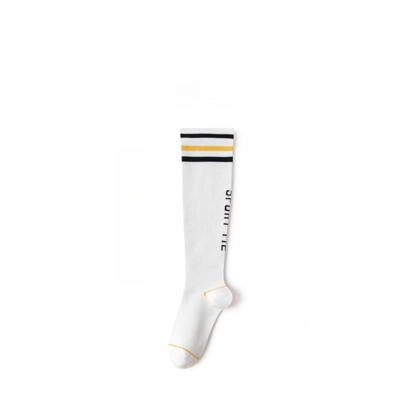 Sports muscle energy compression socks women's fitness running skipping rope pressure thin leg calf socks four seasons thin long tube sweat-absorbent
