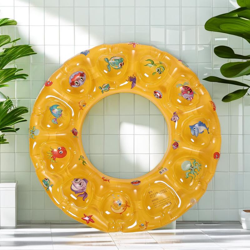 Eco-friendly PVC Double-Layer Inflatable Swim Ring for Kids