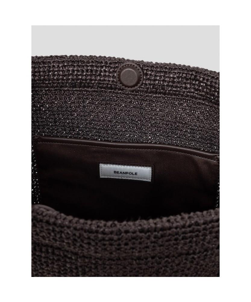 Beanpole Accessory Raffia Shoulder Bag Brown