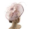Feather Decorated with Mesh Veil Hat Outdoor Tulle Hair Accessory Fascinator For Weddings Special Occasion