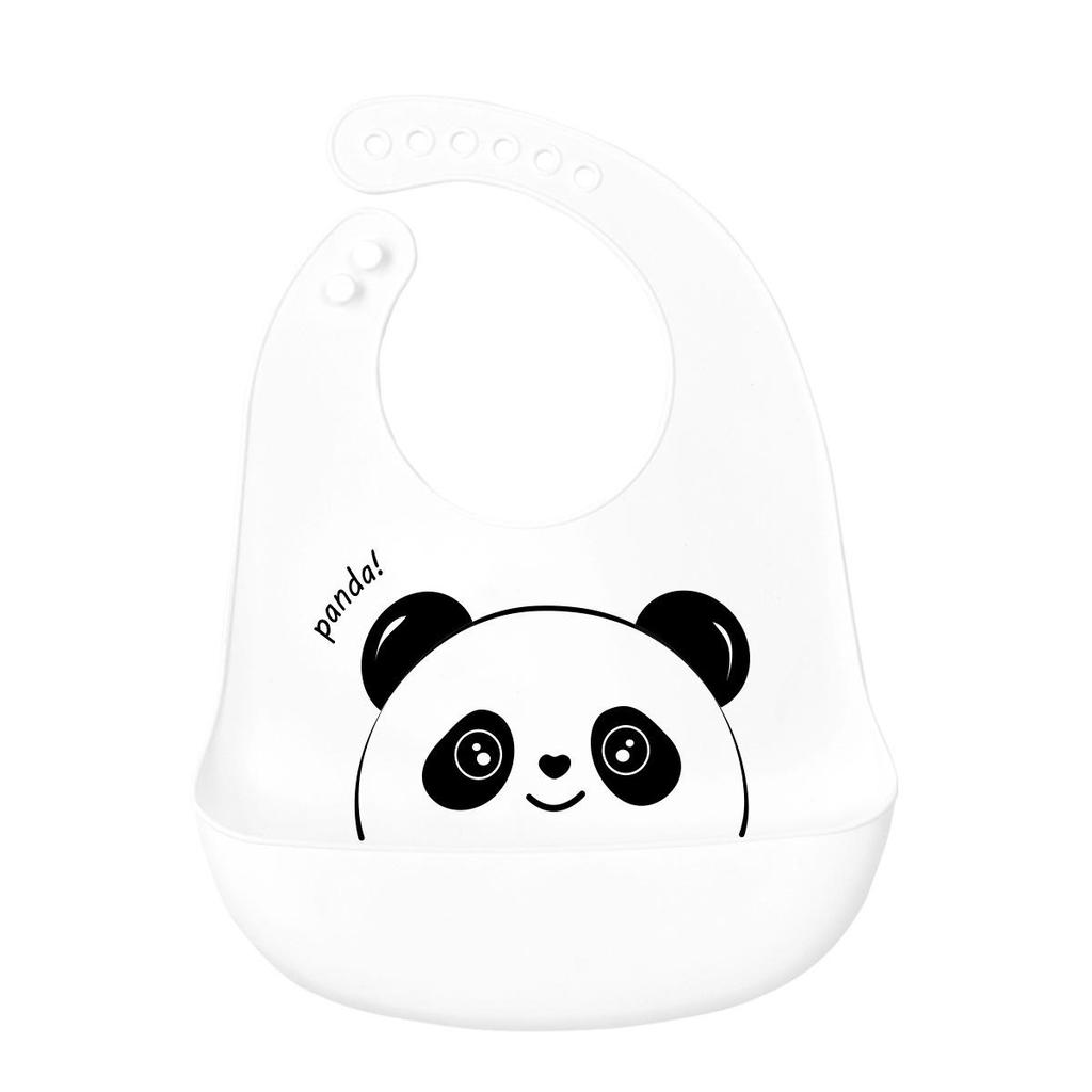 Babador de silicone à prova d'água para bebês - Babador de arroz descartável grande