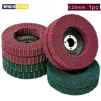 Tarcza Polerska Lamelkowa z Włókna Nylonowego 125mm 5 Calowa Włóknina Tarcza Szlifierska Metal Drewno Obrotowa Tarcza Szlifierska do Szlifierki Kątowej