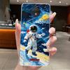 Casing For Motorola Moto C Plus Case Aesthetic Cute Cat Astronaut Transparent Soft Silicone Back Cover Moto C CPlus Phone Case