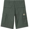 Carhartt WIP Badge Patch Zipper Solid Color Straight Leg Cargo Shorts Men shorts Green I028246-29N-02