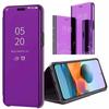 Protective Case - E.F.CONNECTION - Redmi Note 10 4G - Purple - Mirror Effect - Tempered Glass